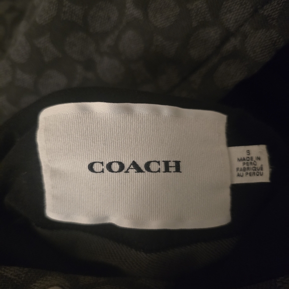Coach Signature Monogram Rexy Hoodie in Charcoal Gray - Picture 4 of 13